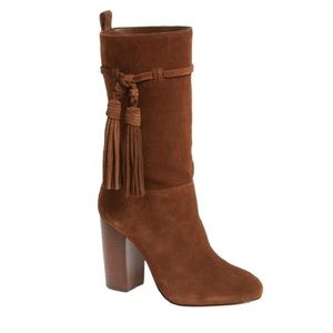NEW Vince Camuto Brown Fermel Slouch Suede Boots